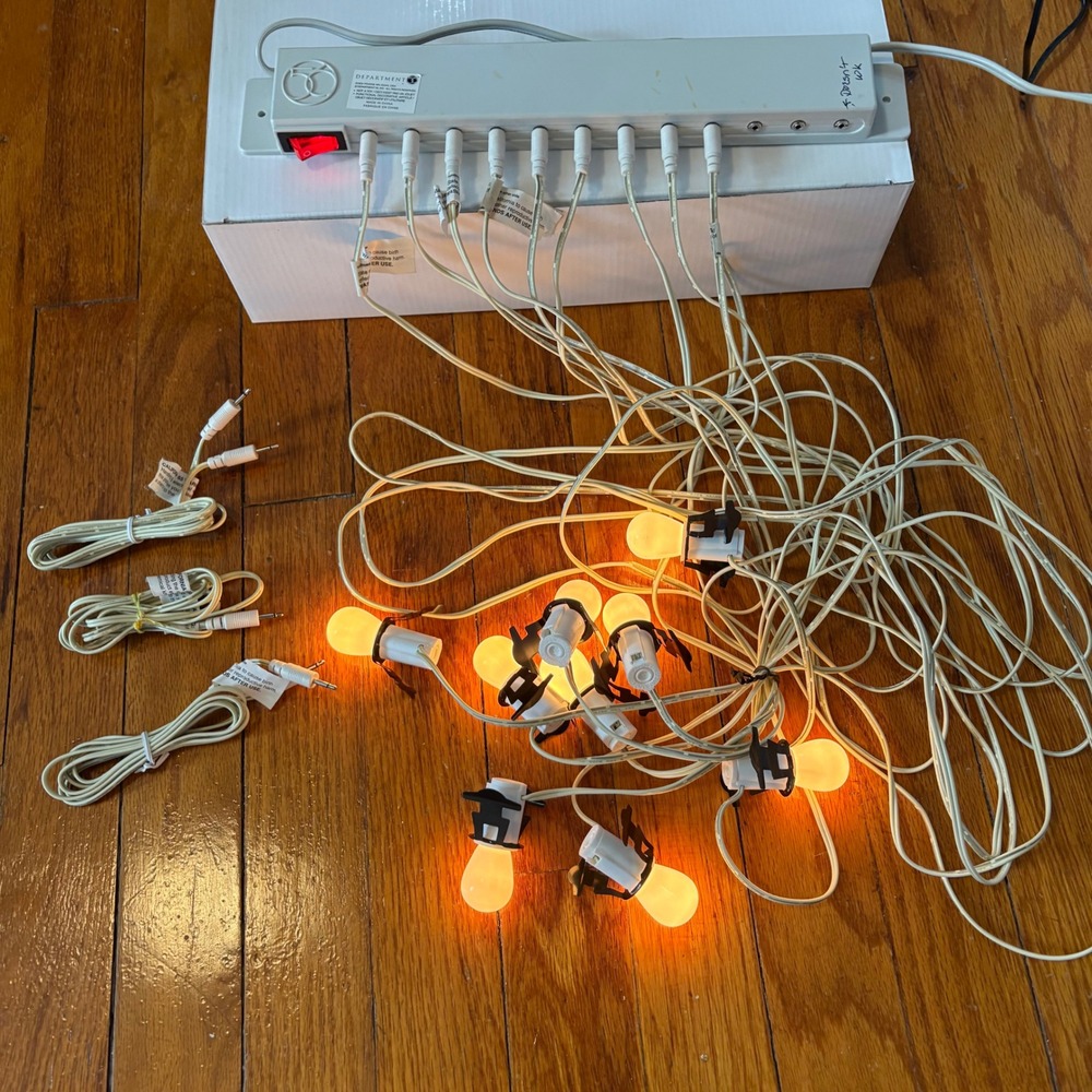 Department 56 Building & Accessories Lighting System White One Port Doesn't Work - Picture 2 of 5